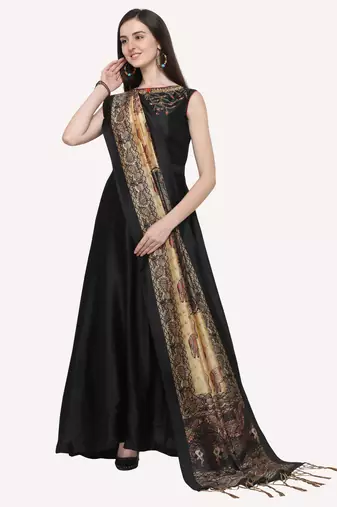 Digital print assam silk dupatta for women and girls to wear on gown chaniya choli kurti etc