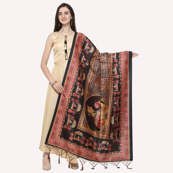 Digital print assam silk dupatta for women and girls to wear on gown chaniya choli kurti etc 1