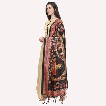 Digital print assam silk dupatta for women and girls to wear on gown chaniya choli kurti etc 2