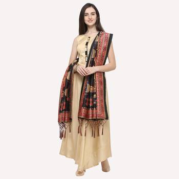 Digital print assam silk dupatta for women and girls to wear on gown chaniya choli kurti etc 3