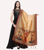 Digital print assam silk dupatta for women and girls to wear on gown chaniya choli kurti etc