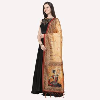 Digital print assam silk dupatta for women and girls to wear on gown chaniya choli kurti etc 2