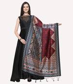Digital print assam silk dupatta for women and girls to wear on gown chaniya choli kurti etc