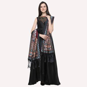 Digital print assam silk dupatta for women and girls to wear on gown chaniya choli kurti etc 3