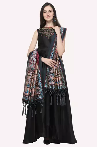 Digital print assam silk dupatta for women and girls to wear on gown chaniya choli kurti etc