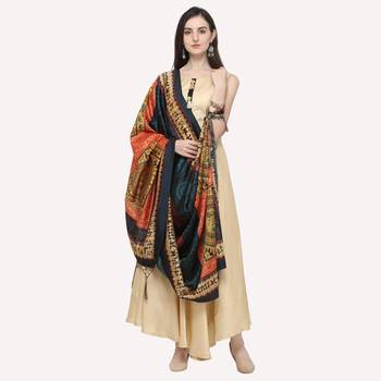 Digital print assam silk dupatta for women and girls to wear on gown chaniya choli kurti etc 3