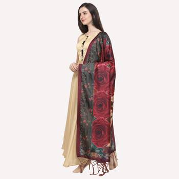 Digital print assam silk dupatta for women and girls to wear on gown chaniya choli kurti etc 2