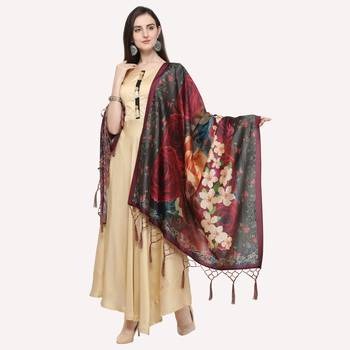 Digital print assam silk dupatta for women and girls to wear on gown chaniya choli kurti etc 3
