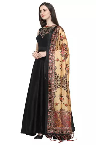Digital print assam silk dupatta for women and girls to wear on gown chaniya choli kurti etc