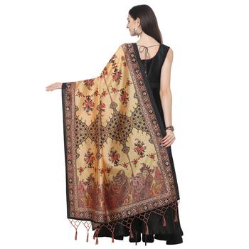 Digital print assam silk dupatta for women and girls to wear on gown chaniya choli kurti etc 4