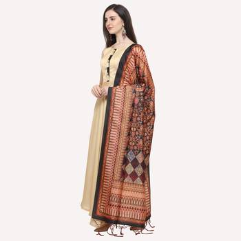 Digital print assam silk dupatta for women and girls to wear on gown chaniya choli kurti etc 2