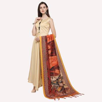 Digital print assam silk dupatta for women and girls to wear on gown chaniya choli kurti etc 3