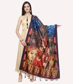 Digital print assam silk dupatta for women and girls to wear on gown chaniya choli kurti etc
