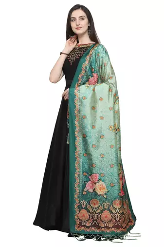 Digital print assam silk dupatta for women and girls to wear on gown chaniya choli kurti etc