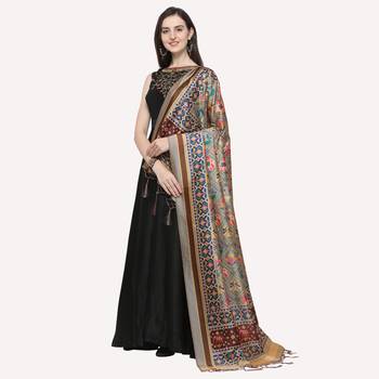 Digital print assam silk dupatta for women and girls to wear on gown chaniya choli kurti etc 3