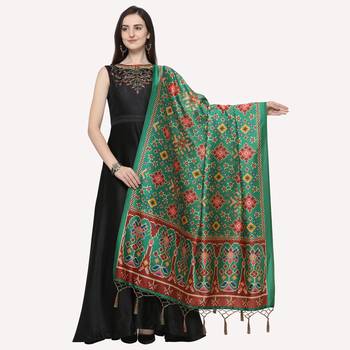 Digital print assam silk dupatta for women and girls to wear on gown chaniya choli kurti etc 1