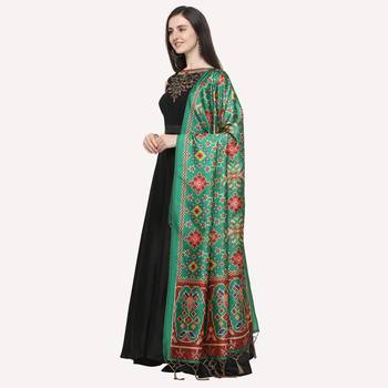 Digital print assam silk dupatta for women and girls to wear on gown chaniya choli kurti etc 2