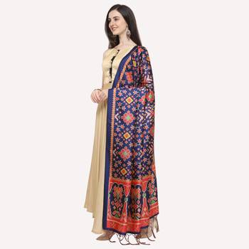 Digital print assam silk dupatta for women and girls to wear on gown chaniya choli kurti etc 2