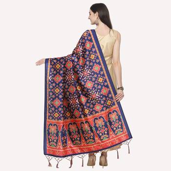 Digital print assam silk dupatta for women and girls to wear on gown chaniya choli kurti etc 4