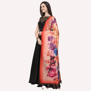 Digital print assam silk dupatta for women and girls to wear on gown chaniya choli kurti etc 2