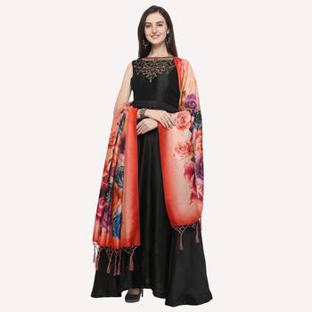 Digital print assam silk dupatta for women and girls to wear on gown chaniya choli kurti etc 3