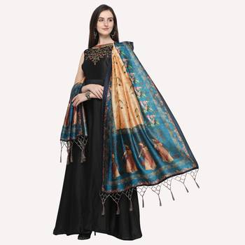 Digital print assam silk dupatta for women and girls to wear on gown chaniya choli kurti etc 3