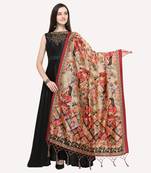 Digital print assam silk dupatta for women and girls to wear on gown chaniya choli kurti etc