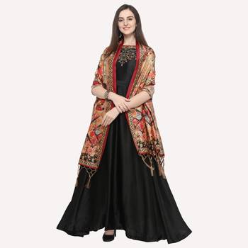 Digital print assam silk dupatta for women and girls to wear on gown chaniya choli kurti etc 3