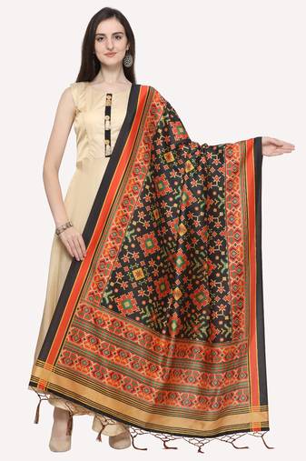 Digital print assam silk dupatta for women and girls to wear on gown chaniya choli kurti etc
