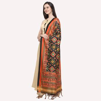 Digital print assam silk dupatta for women and girls to wear on gown chaniya choli kurti etc 2