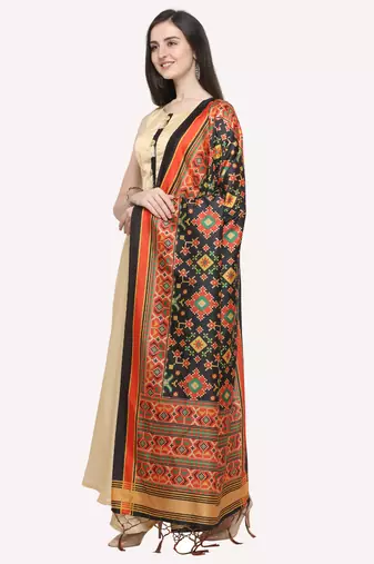 Digital print assam silk dupatta for women and girls to wear on gown chaniya choli kurti etc