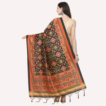 Digital print assam silk dupatta for women and girls to wear on gown chaniya choli kurti etc 4