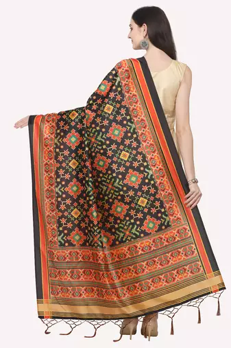 Digital print assam silk dupatta for women and girls to wear on gown chaniya choli kurti etc