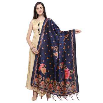 Digital print assam silk dupatta for women and girls to wear on gown chaniya choli kurti etc 1