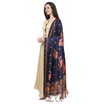 Digital print assam silk dupatta for women and girls to wear on gown chaniya choli kurti etc 2