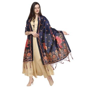 Digital print assam silk dupatta for women and girls to wear on gown chaniya choli kurti etc 3
