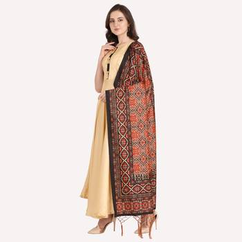 Digital print assam silk dupatta for women and girls to wear on gown chaniya choli kurti etc 2