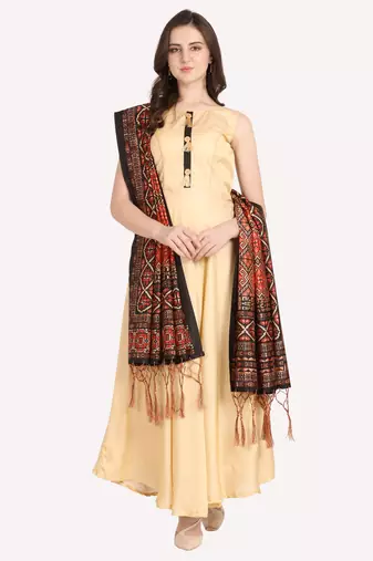 Digital print assam silk dupatta for women and girls to wear on gown chaniya choli kurti etc