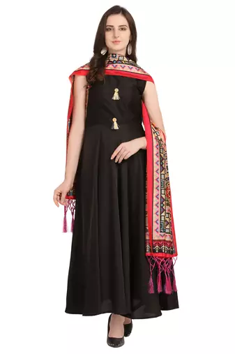 Digital print assam silk dupatta for women and girls to wear on gown chaniya choli kurti etc