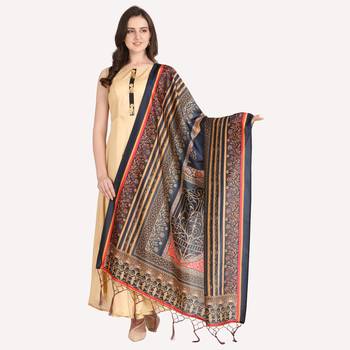 Digital print assam silk dupatta for women and girls to wear on gown chaniya choli kurti etc 1