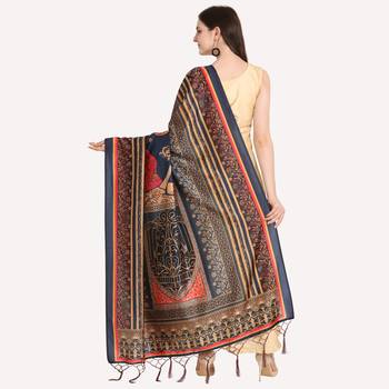 Digital print assam silk dupatta for women and girls to wear on gown chaniya choli kurti etc 4