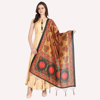 Digital print assam silk dupatta for women and girls to wear on gown chaniya choli kurti etc 1
