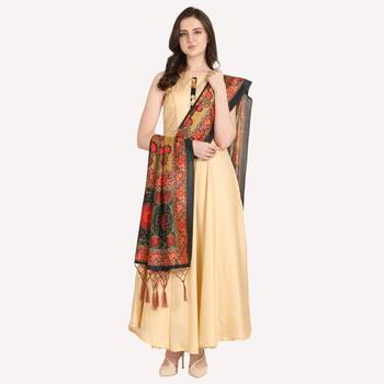 Digital print assam silk dupatta for women and girls to wear on gown chaniya choli kurti etc 3