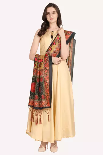 Digital print assam silk dupatta for women and girls to wear on gown chaniya choli kurti etc