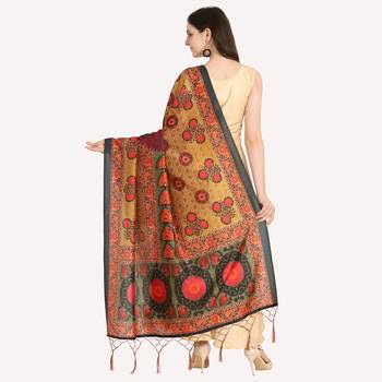 Digital print assam silk dupatta for women and girls to wear on gown chaniya choli kurti etc 4