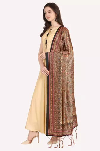 Digital print assam silk dupatta for women and girls to wear on gown chaniya choli kurti etc