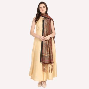 Digital print assam silk dupatta for women and girls to wear on gown chaniya choli kurti etc 3