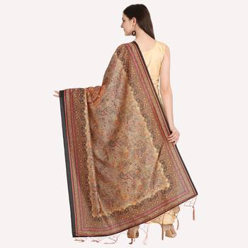 Digital print assam silk dupatta for women and girls to wear on gown chaniya choli kurti etc 4