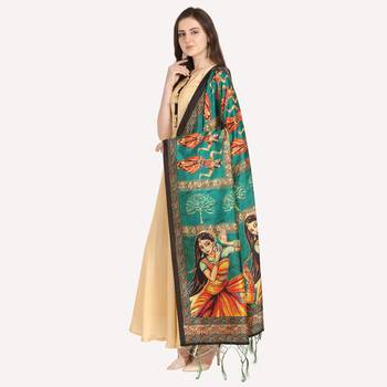 Digital print assam silk dupatta for women and girls to wear on gown chaniya choli kurti etc 2