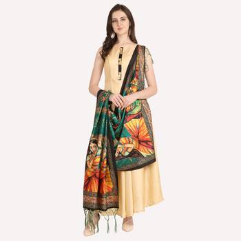 Digital print assam silk dupatta for women and girls to wear on gown chaniya choli kurti etc 3